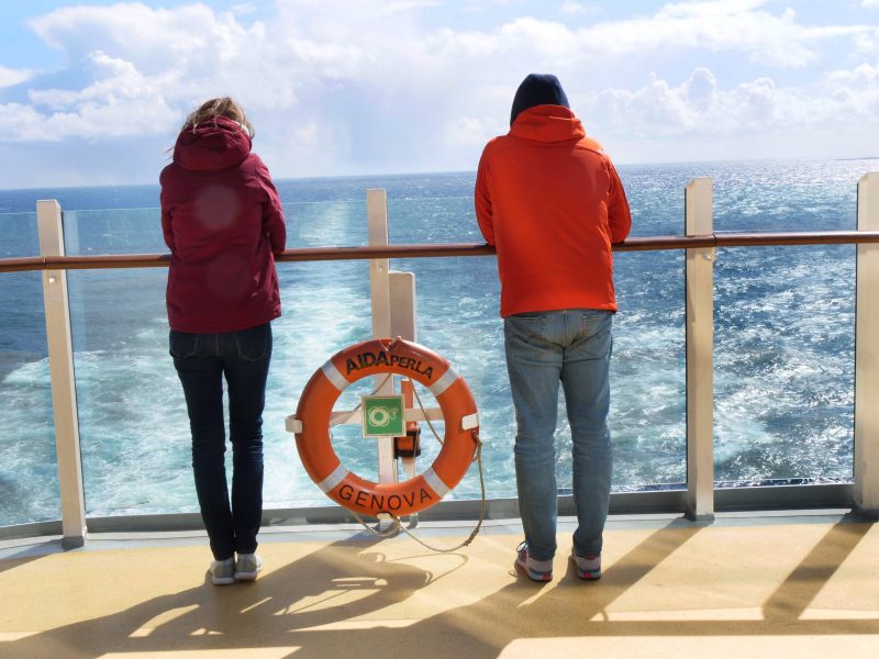 Dieser Passagier an Bord der „Aida Perla