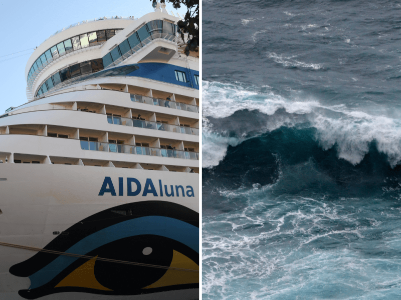 Die Aida trifft auf ein heftiges Unwetter! (Symbolbild)