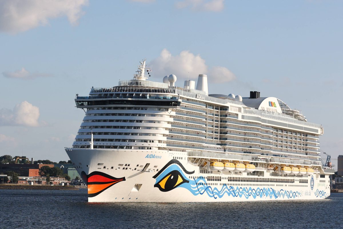 Aida Nova in der Kieler Förde Kiel sorgt für ärger