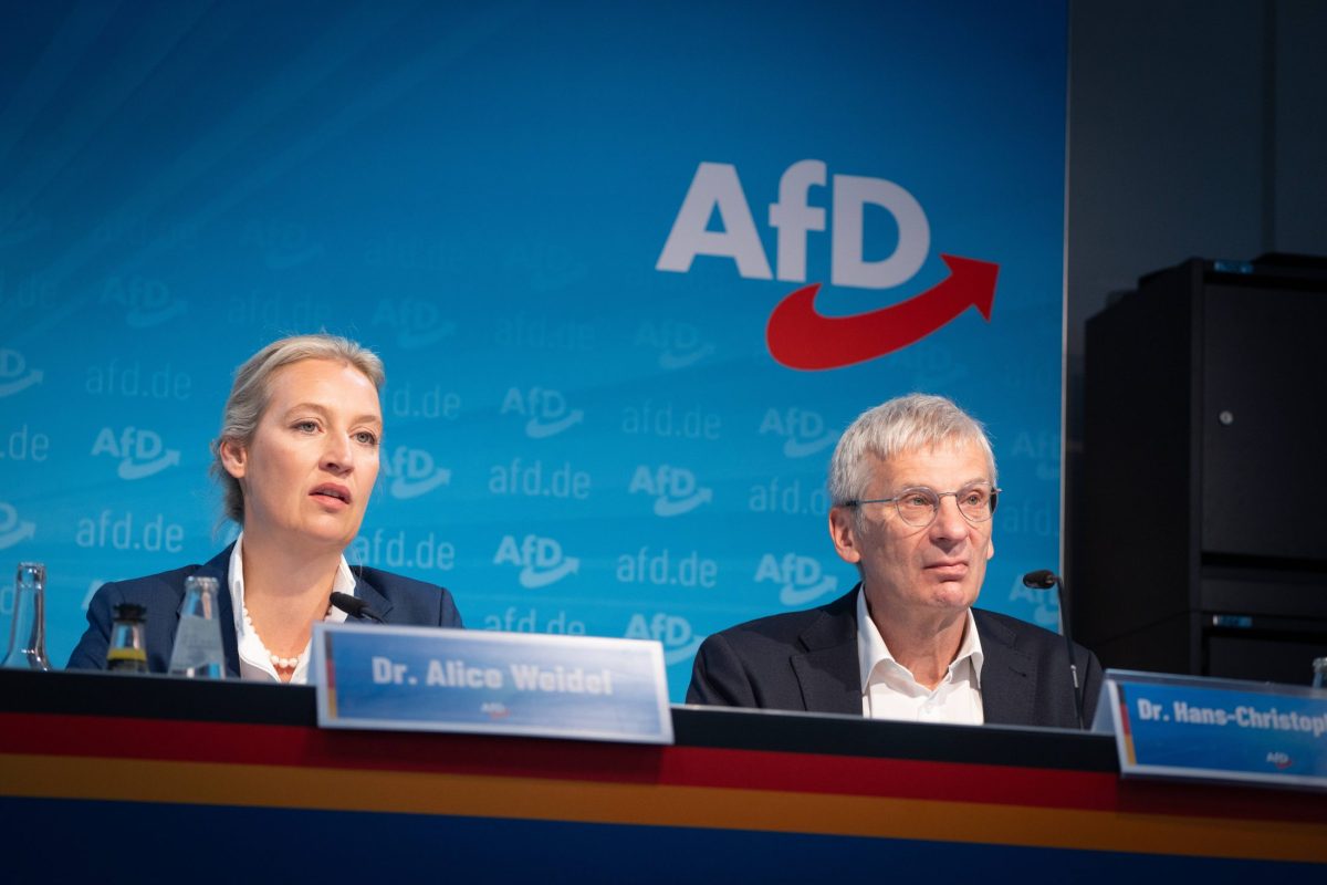 Alice Weidel und Hans Christoph Berndt von der AfD.