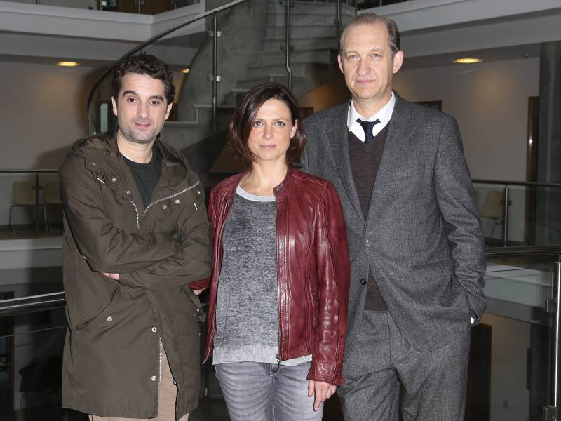 Oliver Wnuk, Julia Brendler und Peter Heinrich Brix von der ZDF-Serie 