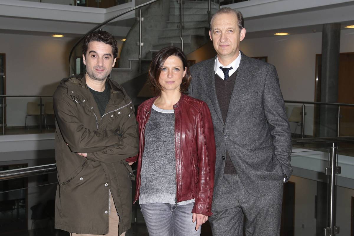 Oliver Wnuk, Julia Brendler und Peter Heinrich Brix von der ZDF-Serie "Nord Nord Mord".