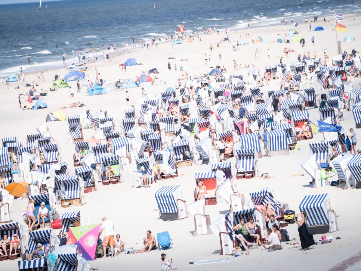 Der Strand auf der Insel Norderney.