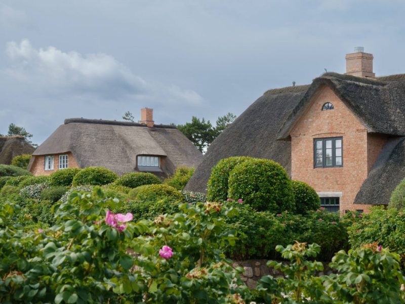 Häuser in Kampen auf Sylt.