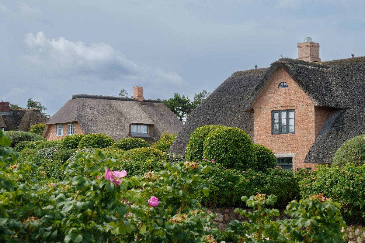 Häuser in Kampen auf Sylt.