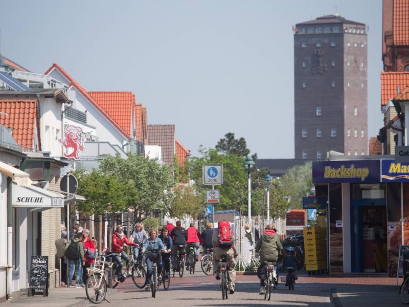 Die Friedrichstraße auf Norderney.