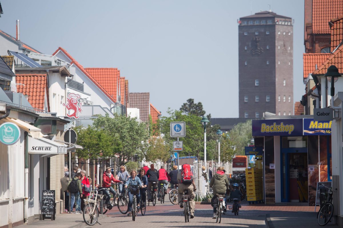 Die Friedrichstraße auf Norderney.