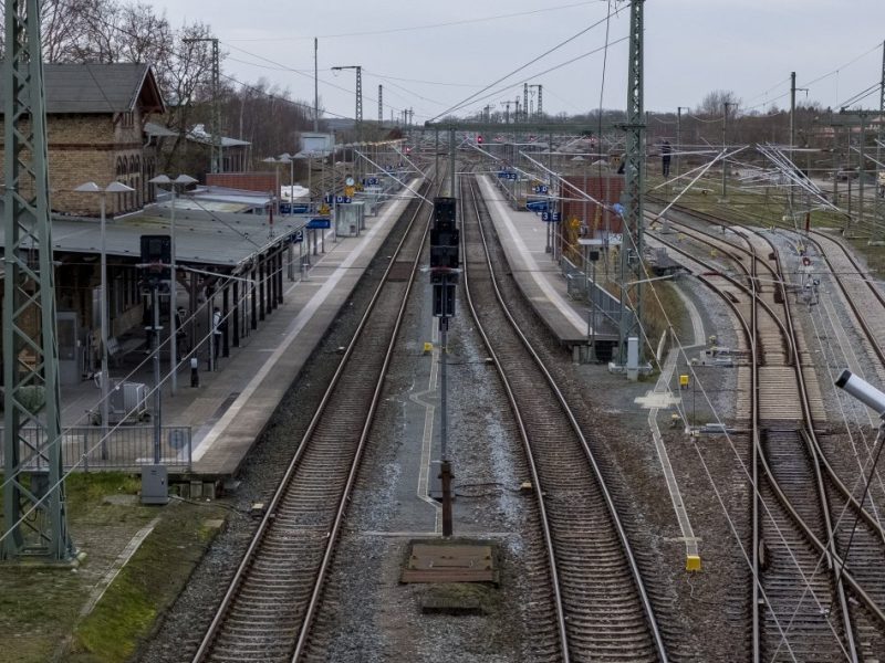 Der Bahnhof in Bergen auf Rügen.