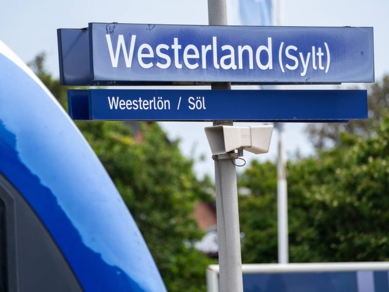 Der Bahnhof in Westerland auf Sylt.