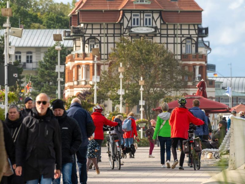 Strand im Ostseebad Kühlungborn im Landkreis Mecklenburg-Vorpommern
