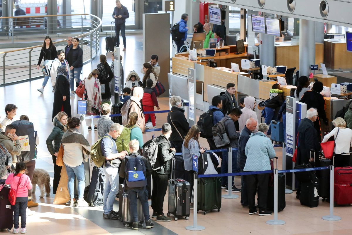 Der Flughafen in Hamburg.