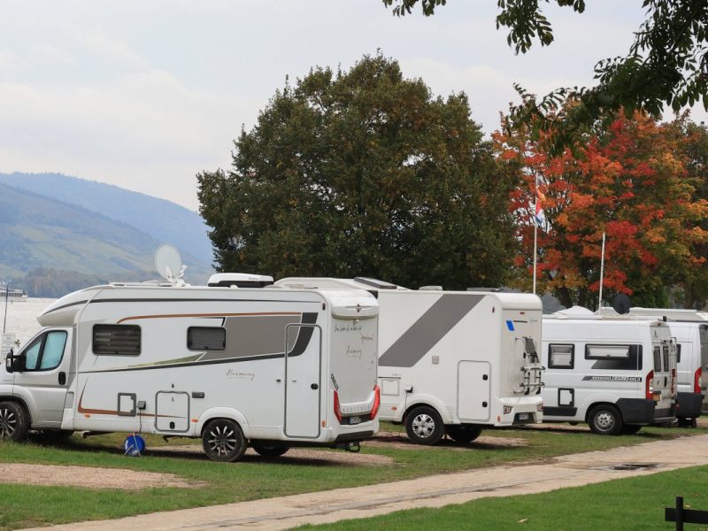 Ein Campingplatz.