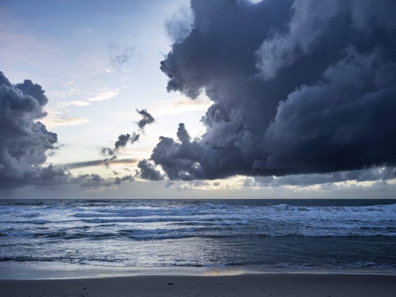 Sturm an der Nordsee.