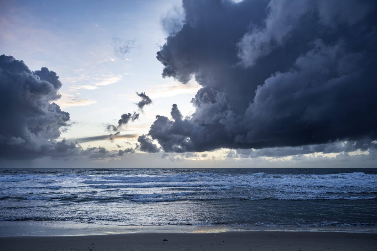 Sturm an der Nordsee.