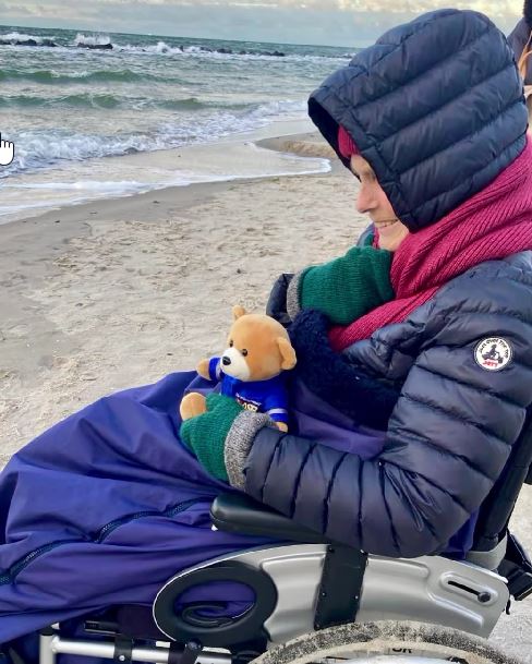 Frau Prinz an der Ostsee.