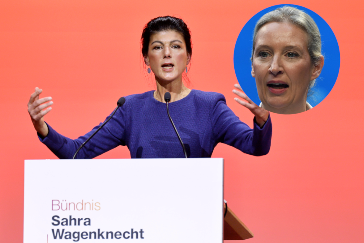 Sahra Wagenknecht kritisiert Weidel fÃ¼r ihren pro-Trump Kurs.