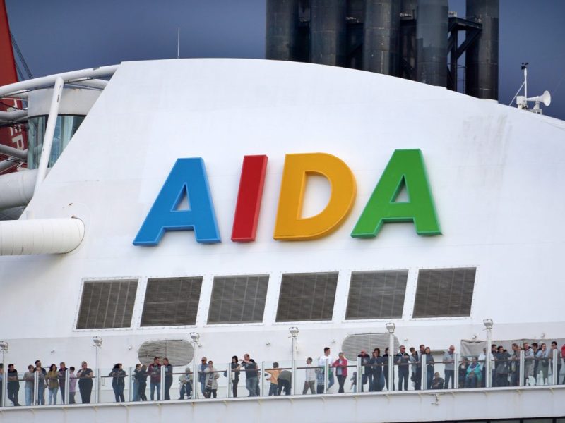 Ein Schiff von AIDA Cruises.