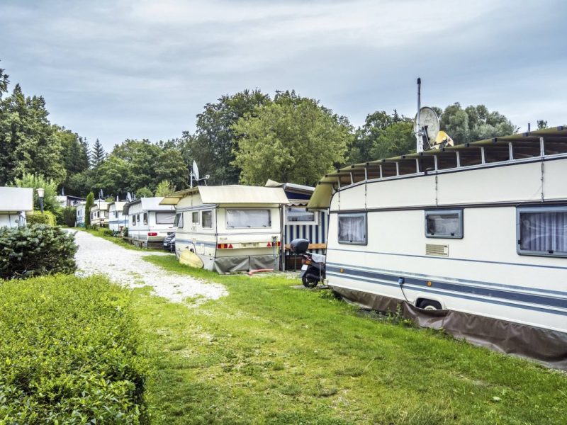 Ein Camping-Platz, Symbolbild
