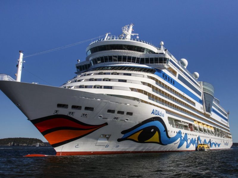 Ein Schiff von Aida-Cruises.