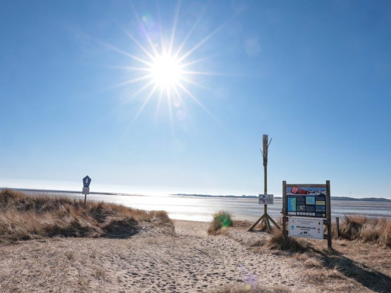 Die Sonne scheint auf Sylt.