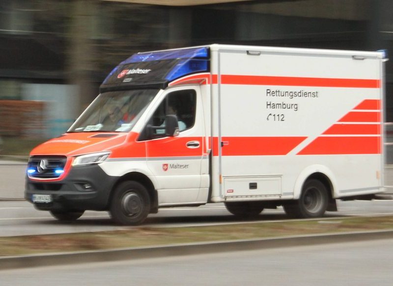 Ein Rettungswagen in Hamburg, Symbolbild