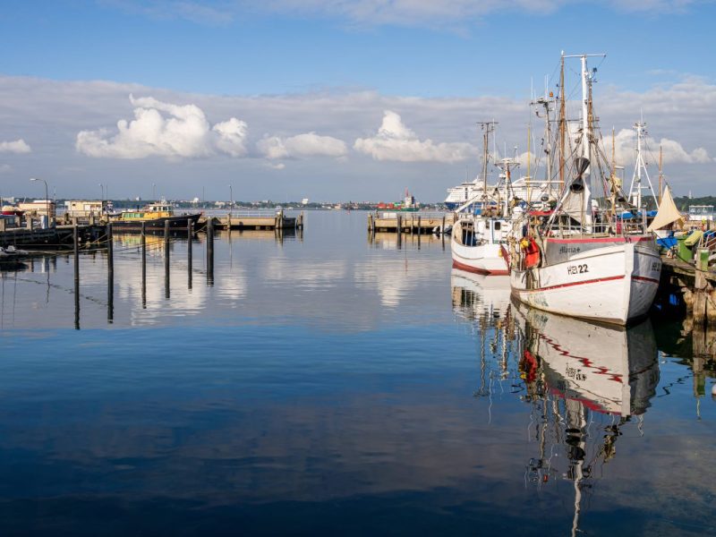 Fischerboote an der Ostsee.