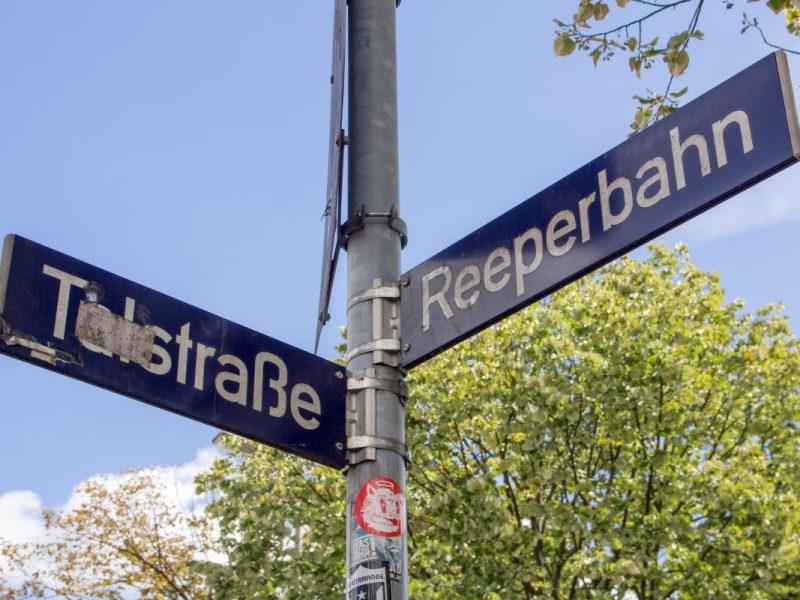 Die Talstraße in Hamburg.