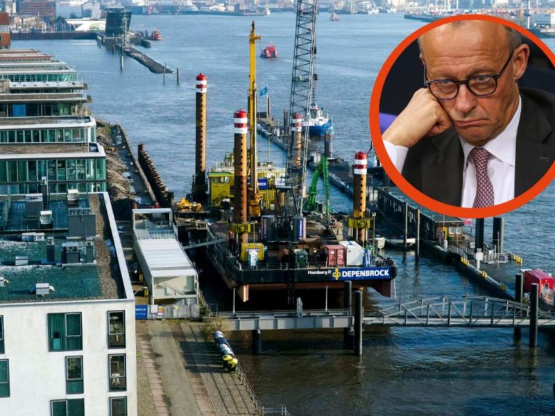 Dieser Hafen in Hamburg könnte Merz Probleme machen.