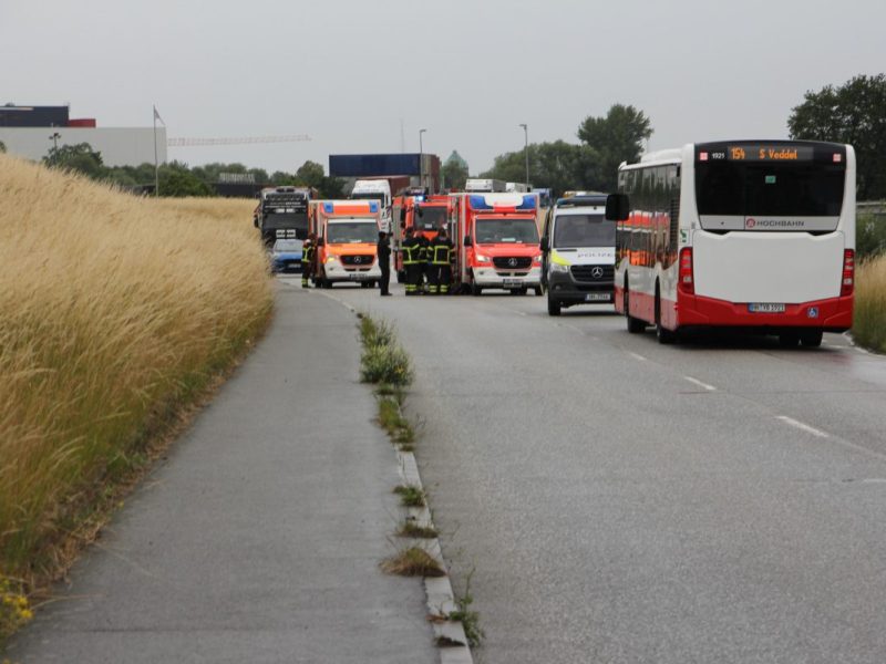 Unfall in Hamburg-Wilhelmsburg