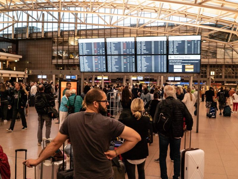 Der Flughafen Hamburg.